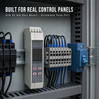 Module de contrôle de température 4 canaux sur rail DIN TH4M PID Fuzzy RS485 Modbus Entrée universelle