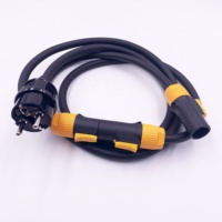 Fabricant Personnaliser le Service De Câble Équipé D'OEM UE Prise 2Pin Mâle Femelle Câble 14AWG À Dupont Connecteur XLR Câble D'alimentation