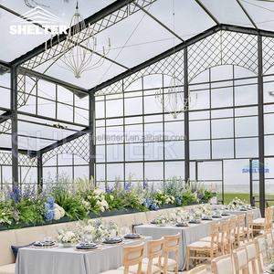 Lớn Sang Trọng Rõ Ràng Khung Wed Lều Địa Điểm Marquee Tổ Chức Sự Kiện Trong Suốt Tường Kính Atrium Wedding Party Lều Orangery Lều - Product Image 5