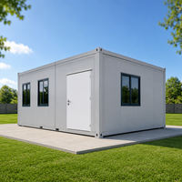 Maison conteneur préfabriquée en acier respirant, démontable, à assemblage rapide, emballage plat, extensible, portable, pour bureau, maison ou magasin