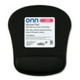 Alfombrilla de Ratón Ergonómica con Calefacción Onn, Reposamuñecas de Espuma Viscoelástica, Superficie de Tela con Patrón Cuadrado Negro, Diseño Antideslizante - Product Image 3