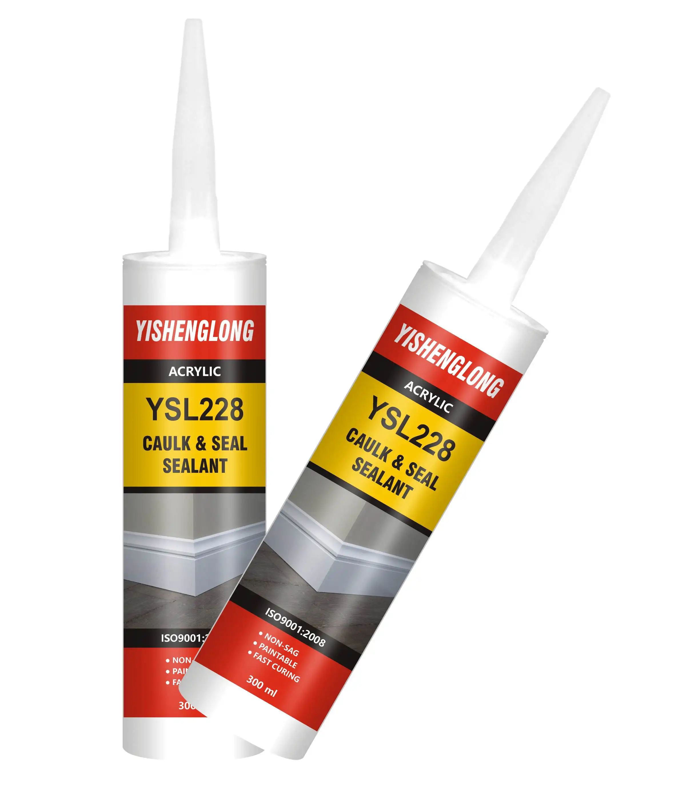 YiSLON Acrylic glue adhesive and sealant manufacture glue mastic fireproof acrylic sealant