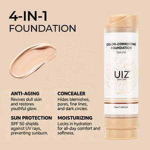 <span class=keywords><strong>Foundation</strong></span> Ajaib Pengubah Warna Tahan Air, Riasan Tidak Berminyak, Pelembab Wajah, Concealer Pengubah Warna - Product Image 3