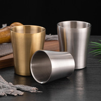 Mug tasse en métal doré sublimation personnalisé coréen thé eau acier inoxydable double paroi luxe tasse à café
