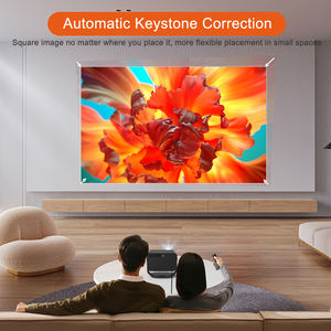 Meilleur prix pour le projecteur intelligent LCD P20Plus 1080P 500 lumens ANSI, Android 13, mise au point automatique, vidéo 4K, courte portée, stéréo HiFi, home cinéma - Product Image 4