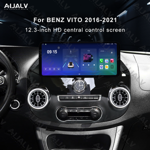 Autoradio Android avec cadre de montage Canbus pour Mercedes-Benz Vito 2016-2021, compatible avec la connexion sans fil CP AUTO et l'écran de téléphone - Product Image 3