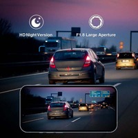 4K Dash Cam Enregistreur Vidéo Avant et Arrière Double Objectif GPS Wifi Voiture DVR Haute G-Sensor Portable