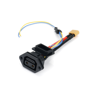 Connecteur étanche 2+6 broches à montage sur panneau vers faisceau de câbles XT60, interface de signal JST personnalisée pour batterie au lithium, fabrication OEM - Product Image 1