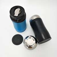 Recipiente Térmico para Alimentos Personalizado, Hermético, de Acero Inoxidable, con Aislamiento al Vacío, de Doble Pared, con Cuchara Plegable