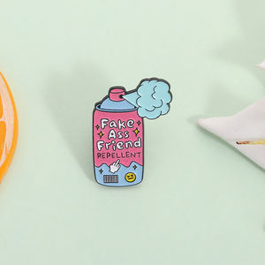 เข็มกลัดนิ้วกลางแบบติดยางเพื่อนแบบตลกสำหรับเป็นของขวัญ - Product Image 2