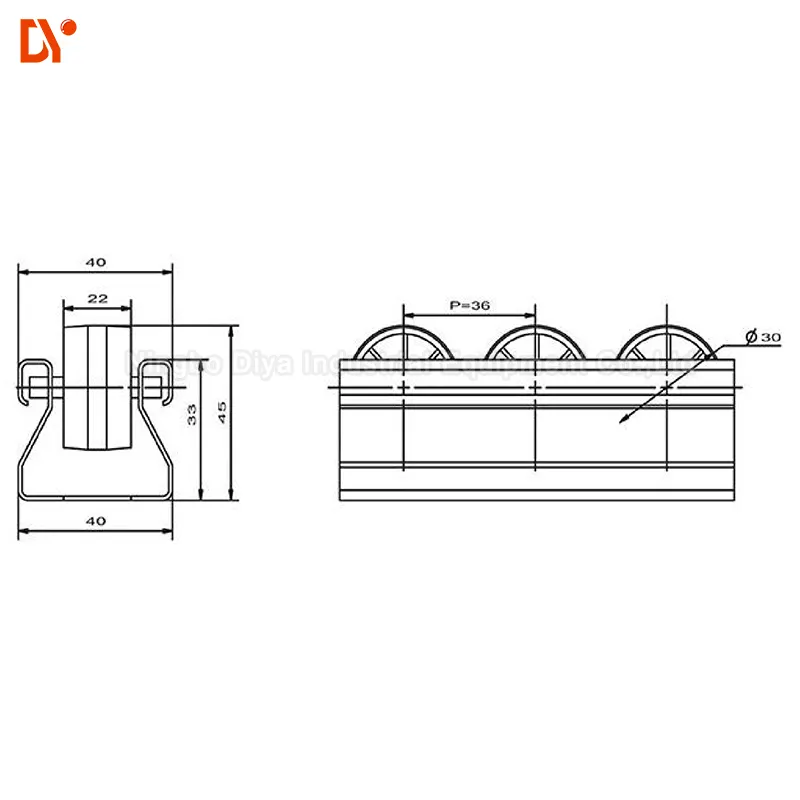 DY-40X33 Strengthen sheet metal roller track to improve productivity