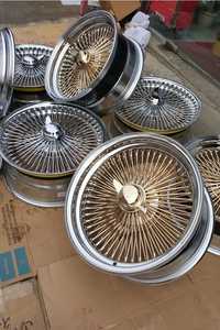 Rines <span class=keywords><strong>Dayton</strong></span> de Aluminio de 20x8 Pulgadas, Estándar, 150 Radios, Enlace Recto, Cromados, Aleación de Aluminio, 22/24 Pulgadas, Totalmente Cromados/Dorados - Product Image 3