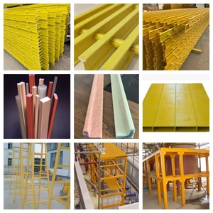Profil en fibre de verre pultrudé FRP pour les installations de traitement des eaux, les dessalinisations, les plateformes structurelles, les rampes et les grilles. - Product Image 3