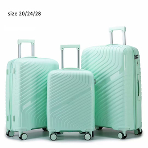 Juegos de <span class=keywords><strong>Maletas</strong></span> de Viaje Personalizadas con Ruedas de Polipropileno, Juegos de <span class=keywords><strong>Maletas</strong></span> de Polipropileno de 20, 24 y 28 Pulgadas, Maleta de Viaje con Ruedas para Avión - Product Image 4