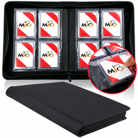 Classeur pour cartes à collectionner MIO 4 poches 112+ recto-verso avec fermeture éclair en cuir PU