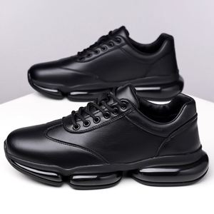 Wholesale Men's Casual Sports Leather Shoes Spring Autumn Ultra-Fine Fiber Safety <b>Boots</b> Low-Chest <b>Platform</b> Breathable Light - Product Image 5