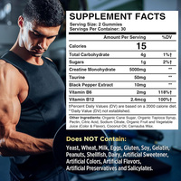 Gummies de créatine monohydrate aux baies mélangées Kangmao OEM ODM pour hommes et femmes, emballage en sachet de 5g, complément alimentaire pour la musculation et l'entraînement
