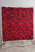Mur de fleurs artificielles pour décoration intérieure, fond photo, texture rose, ensemble de mariage, motif perforé, pour la remise des diplômes et la fête des mères