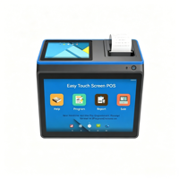 Caisse enregistreuse Android à écran tactile capacitif de 10,1 pouces, imprimante 58 mm, écran client de 5 pouces, Wi-Fi 6, Bluetooth 5.2 pour