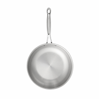 Ensemble de casseroles et poêles de cuisine haut de gamme en acier inoxydable 18/10, entièrement plaqué, compatible induction