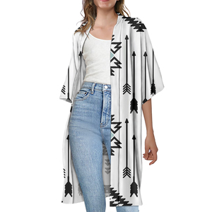 Vintage Aztec Mexico Tribe Cardigan Cloak Knitted Large <strong>Size</strong> Long Cardigan <strong>Trench</strong> Lady <strong>Coat</strong> All-match Kimono Cardigan Customized - Product Image 2