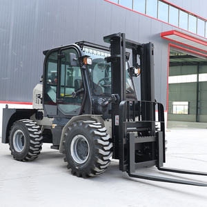 Meilleur prix Chariot élévateur tout-terrain 4x4 Chariot élévateur diesel 3 tonnes 3,5 tonnes 5000 kg 5 tonnes Chariot élévateur tout-terrain à vendre - Product Image 2