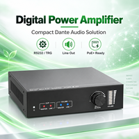Amplificateur numérique Dante 2 canaux Mini Classe D PoE avec contrôleur Dante et télécommande RS232 pour l'audio commercial