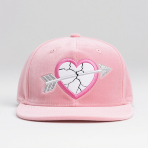 Gorra SnapBack bordada vintage personalizada al por mayor, gorra con estampado floral y de personajes, escena callejera de terciopelo y actuación de fiesta - Product Image 4