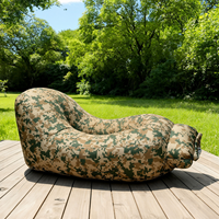 Fauteuil inclinable gonflable portable avec motif tropical pour une relaxation confortable lors de vos voyages et randonnées en plein air