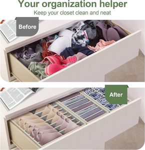 Tủ quần áo ngăn kéo hộp lưu trữ chất lượng cao không dệt vải + Tông thân thiện với môi trường mùi có thể được gấp lại và xếp chồng lên nhau - Product Image 5