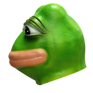 Masque de grenouille solitaire taille unique, accessoire de costume pour Halloween, cosplay et fêtes - Product Image 4