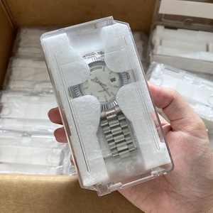 Caja de Almacenamiento de Relojes de Plástico Transparente Personalizada para Relojes de Lujo, Ecológica y Duradera, Resistente al Agua y a los Golpes, con Espacio para Logotipo - Product Image 1