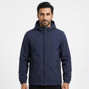 Veste coupe-vent de sport d'extérieur personnalisée avec logo OEM, veste imperméable à capuche pour homme, veste de randonnée, d'escalade et de course à pied - Product Image 1
