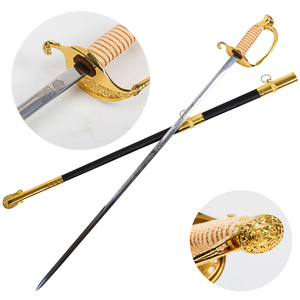 <span class=keywords><strong>Sabre</strong></span> de cérémonie de garde d'honneur européen en or, lame gravée, avec fourreau, collection, cadeau et vente en gros - Product Image 1