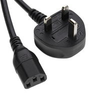 Kabel daya AC Universal kabel daya 3-Pin Sekring 13A untuk TV pintar PC Laptop ketel listrik & peralatan rumah tangga
