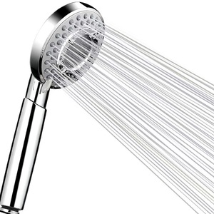 Pommeau <span class=keywords><strong>de</strong></span> <span class=keywords><strong>douche</strong></span> <span class=keywords><strong>économique</strong></span> en plastique ABS chromé à 3 fonctions - Product Image 1