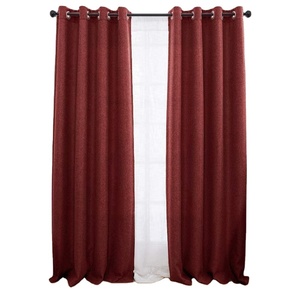 Rideaux en lin prêts à l'emploi pour hôtel, de qualité supérieure, à prix avantageux, de la marque Rancho Factory Direct Supply, à haute occultation, de couleur unie, pour salon - Product Image 1