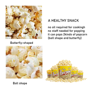 Machine à popcorn automatique commerciale en métal avec système de paiement complet, fonctionnement à pièces, support en espagnol pour la vente en libre-service dans les centres commerciaux - Product Image 2