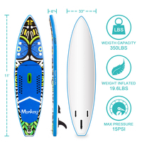 Paddle FUNWATER — planche de surf gonflable, accessoire pour pagayer, position debout, pour la pêche, la course, vente en gros, livraison directe au client