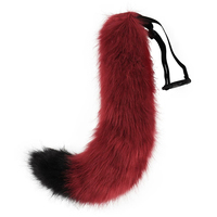Ensemble bandeau et queue en fausse fourrure fait main, oreilles d'animaux (renard, chat, loup), accessoires de costume de cosplay pour fête d'Halloween