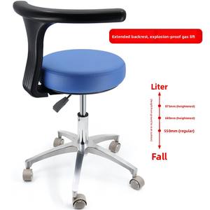 Fauteuil de Médecin Polyvalent pour Usage Dentaire, Esthétique, Ophtalmique, ORL - Gris/Noir/Argent Classe I - Product Image 2