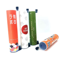 Emballage en tube de papier rigide pour sushis, de qualité alimentaire, personnalisé, en forme de cylindre, en rouleau