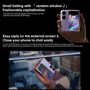 ของแท้สมาร์ทโฟน Oppo Find N2 Flip ปลดล็อกด้วยใบหน้าโทรศัพท์มือถือ8นิ้วและ3.26นิ้วหน้าจอ5G ขายดี - Product Image 3