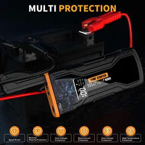 16000mAh Jump Starter 4000A Peak Portable Car Jump Starter Device Best 12V Auto Battery Booster Pack With Smart Clamp Cables