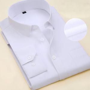 Camicia <span class=keywords><strong>da</strong></span> Uomo a Maniche Lunghe Taglie Forti, Elegante, Formale, <span class=keywords><strong>da</strong></span> Ufficio, Bianca, per Lavoro, Taglie Grandi 45 46 47 - Product Image 3