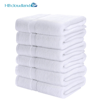 Ensemble de serviettes de bain de luxe pour hôtel, 100 % coton, douces, épaisses, respirantes, de qualité supérieure, approuvées ISO9001, auditées BSCI, Cloudland