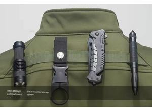 Chaqueta Táctica Impermeable para <span class=keywords><strong>Hombre</strong></span>, con Múltiples Bolsillos, Forro Polar, 100% Poliéster, para Senderismo al Aire Libre y Aventuras en Clima Frío - Product Image 6