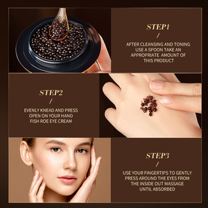 Crema de ojos antiarrugas reafirmante de <span class=keywords><strong>caviar</strong></span> de oro negro de etiqueta privada - Product Image 6