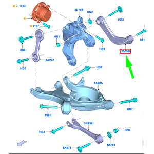 Braccio di controllo inferiore superiore per <span class=keywords><strong>auto</strong></span> americane muslimexayp braccio di controllo della curvatura della sospensione posteriore superiore per Ford Edge Mustang - Product Image 3