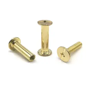 OEM Chicago Screws Countersunk Head Sex Bolt Binding Post Rivet Stainless Steel Male And Female Screw Chicago Screws For Leather